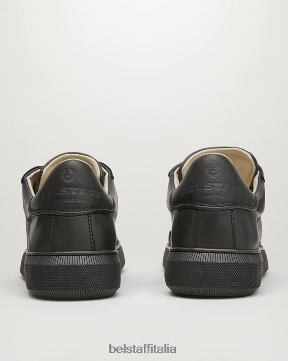 scarpa Belstaff traccia le sneakers basse pelle liscia nera donne H2DD6J523