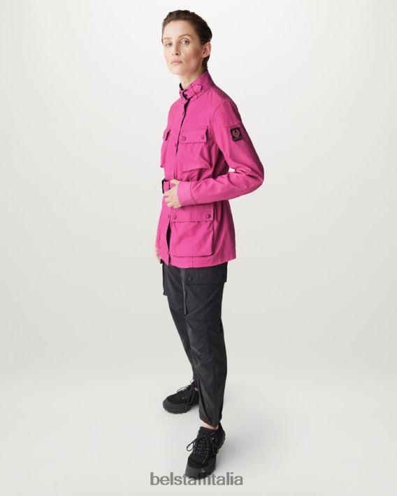 vestiario Belstaff giacca flash trialmaster cotone cerato rosa fucsia donne H2DD6J476