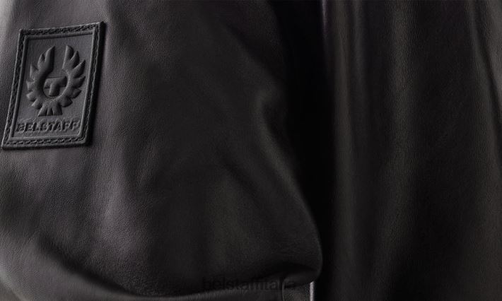 vestiario Belstaff giacca di asteroide plonge nappa nera donne H2DD6J469