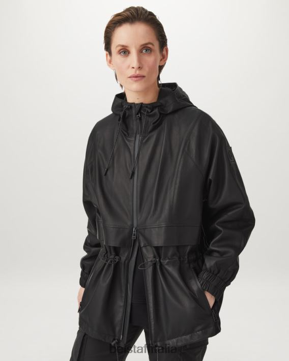 vestiario Belstaff giacca lucente nappa peso mosca nera donne H2DD6J464