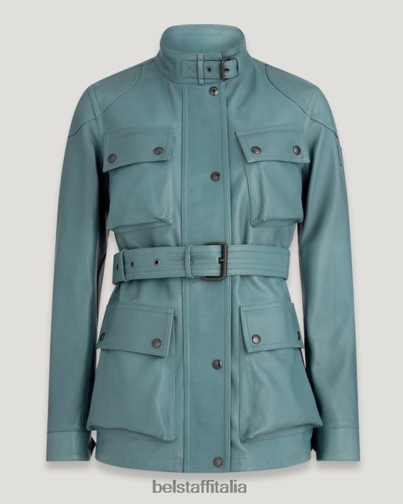 vestiario Belstaff giacca pantera trialmaster nappa blu artico donne H2DD6J470