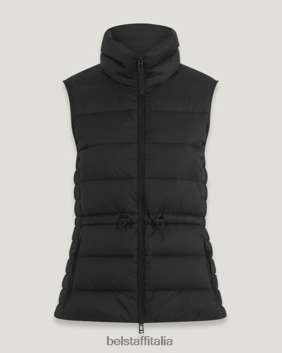 vestiario Belstaff gilet di fuga nylon imbottito in piuma nero donne H2DD6J491