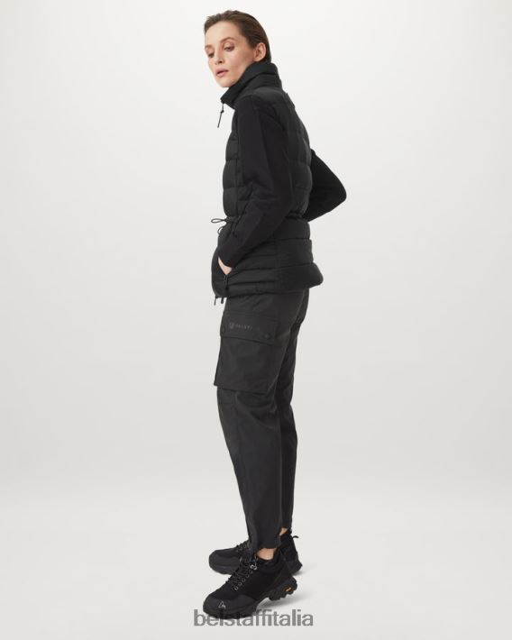 vestiario Belstaff gilet di fuga nylon imbottito in piuma nero donne H2DD6J491