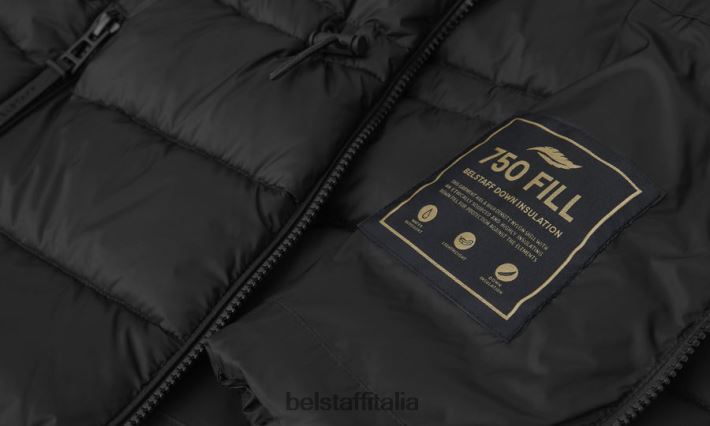 vestiario Belstaff gilet di fuga nylon imbottito in piuma nero donne H2DD6J491