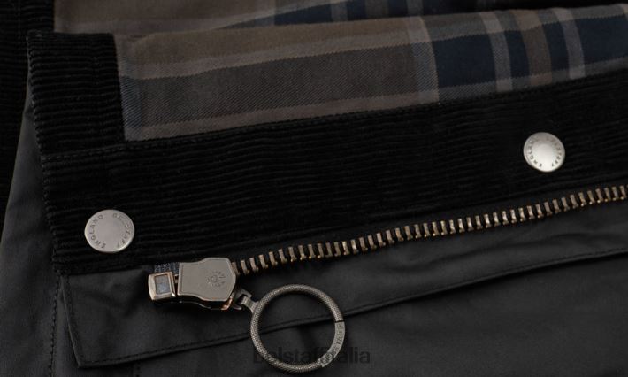 vestiario Belstaff gilet in edizione cotone cerato nero donne H2DD6J493