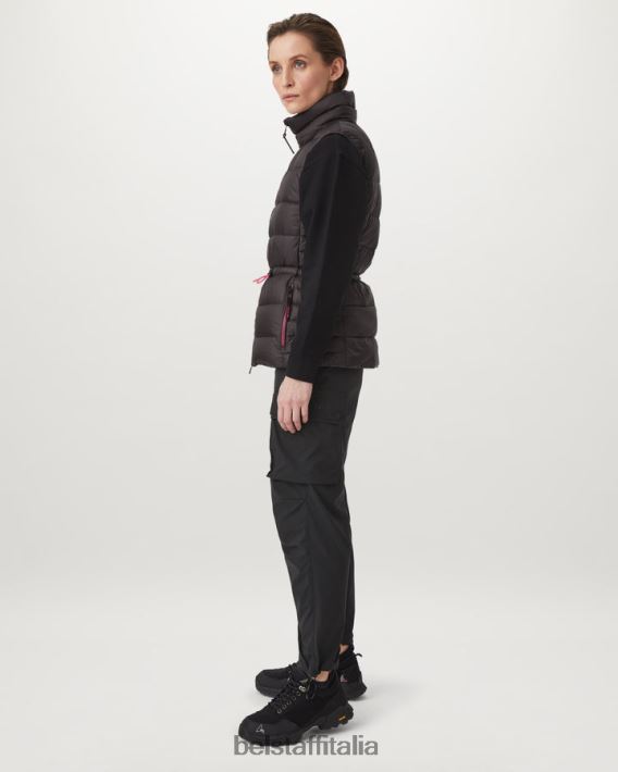 vestiario Belstaff gilet per fuga flash nylon imbottito in piuma grigio granito/rosa fluo donne H2DD6J495