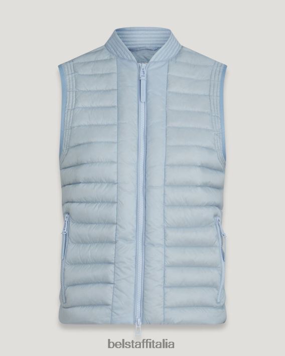 vestiario Belstaff gilet stella piumino ultraleggero celeste donne H2DD6J496