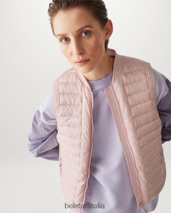 vestiario Belstaff gilet stella piumino ultraleggero rosa gesso donne H2DD6J494