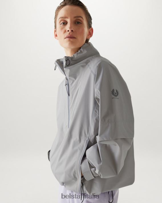 vestiario Belstaff giacca a razzo gore-tex infinium grigio perla donne H2DD6J490