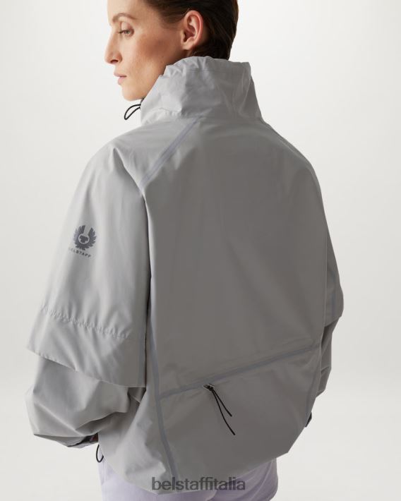 vestiario Belstaff giacca a razzo gore-tex infinium grigio perla donne H2DD6J490