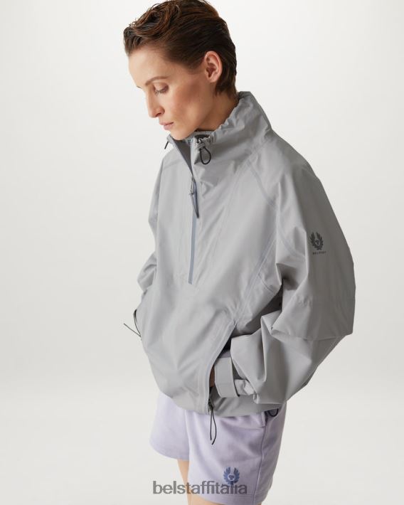 vestiario Belstaff giacca a razzo gore-tex infinium grigio perla donne H2DD6J490
