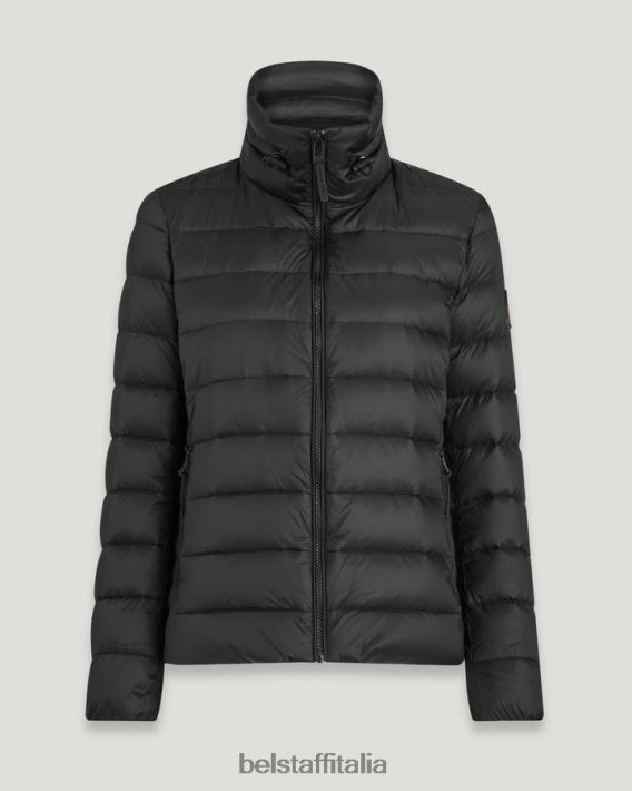 vestiario Belstaff giacca sollevabile nylon imbottito in piuma nero donne H2DD6J486