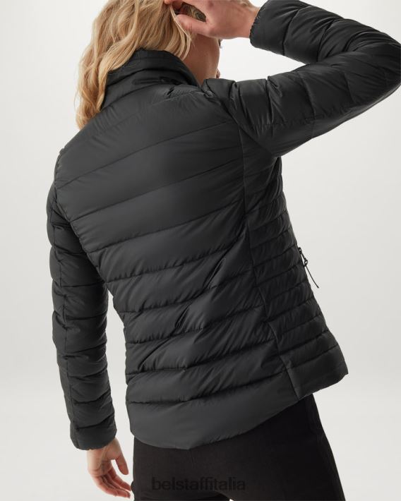 vestiario Belstaff giacca sollevabile nylon imbottito in piuma nero donne H2DD6J486
