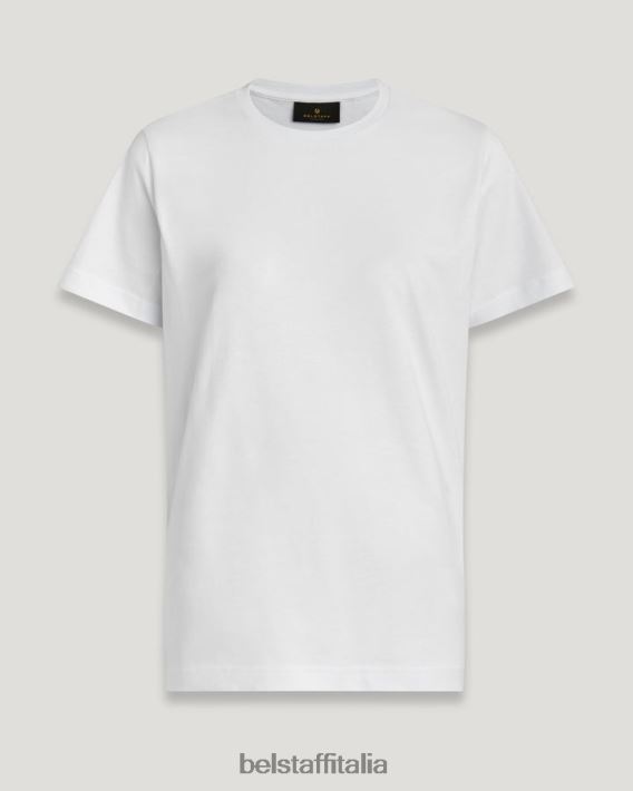 vestiario Belstaff Micro maglietta polvere di stelle jersey di cotone bianco donne H2DD6J502