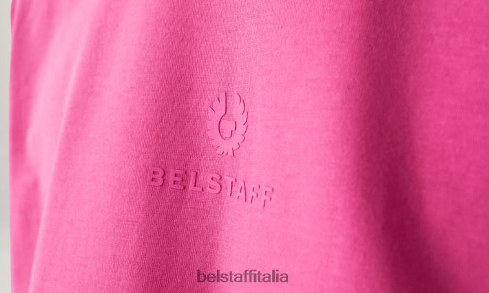 vestiario Belstaff Micro maglietta polvere di stelle jersey di cotone rosa fucsia donne H2DD6J500