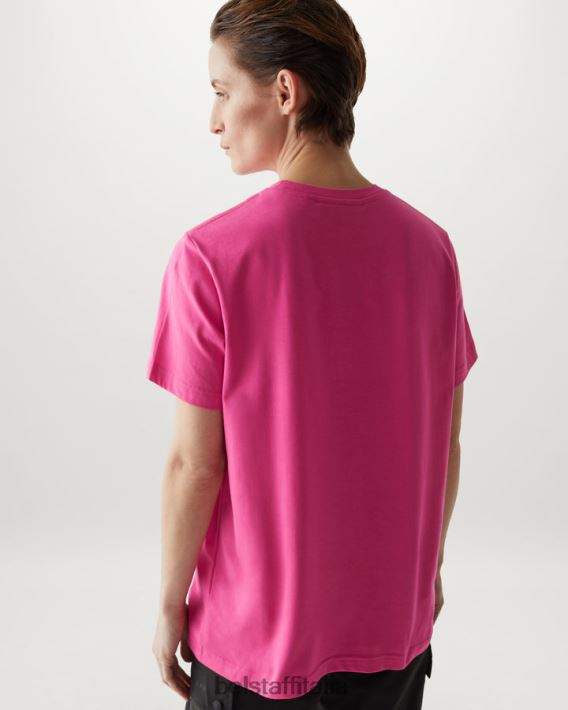vestiario Belstaff Micro maglietta polvere di stelle jersey di cotone rosa fucsia donne H2DD6J500