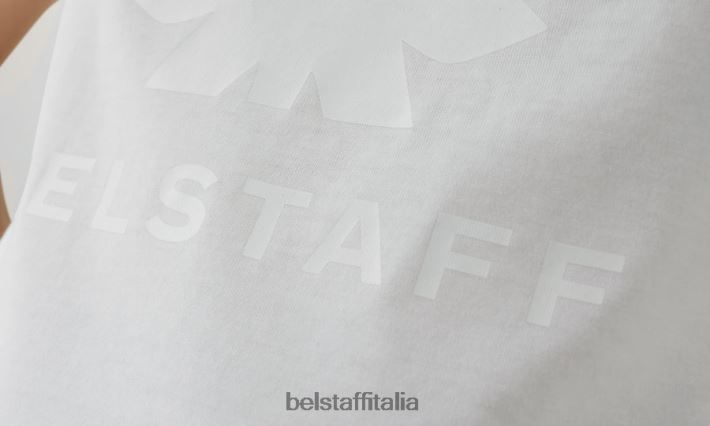 vestiario Belstaff T-shirt con stampa lucida Moon Phoenix jersey di cotone bianco donne H2DD6J505