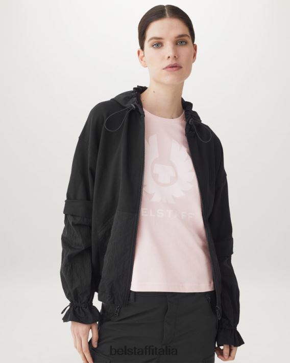 vestiario Belstaff T-shirt con stampa lucida Moon Phoenix jersey di cotone rosa gesso donne H2DD6J506