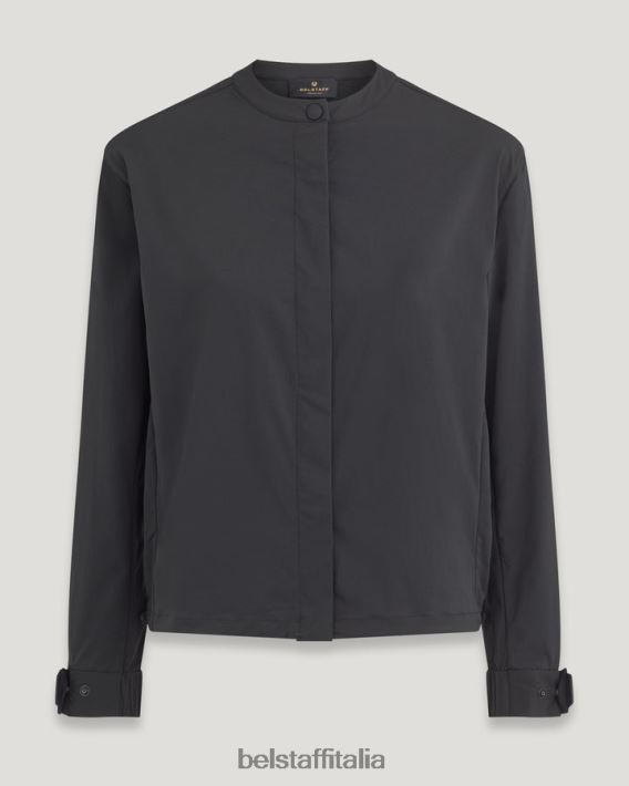 vestiario Belstaff camicetta svasata nylon elasticizzato nero donne H2DD6J501