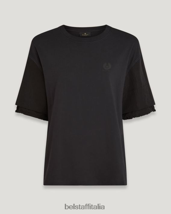 vestiario Belstaff maglietta del sole jersey di cotone nero donne H2DD6J499