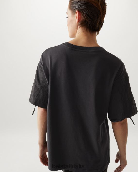 vestiario Belstaff maglietta del sole jersey di cotone nero donne H2DD6J499