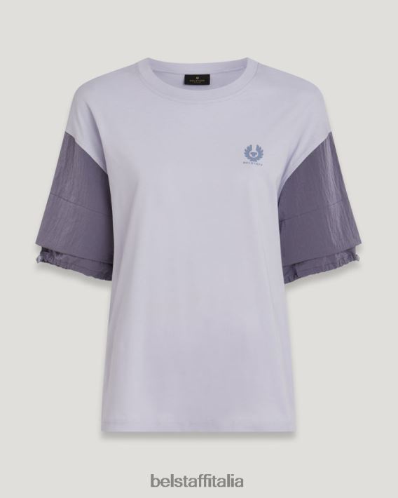 vestiario Belstaff maglietta del sole jersey di cotone viola donne H2DD6J498