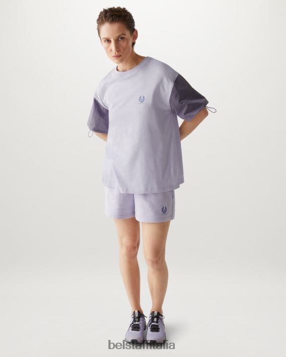 vestiario Belstaff maglietta del sole jersey di cotone viola donne H2DD6J498