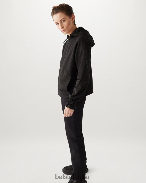 vestiario Belstaff felpa con cerniera torcente pile leggero nero donne H2DD6J510