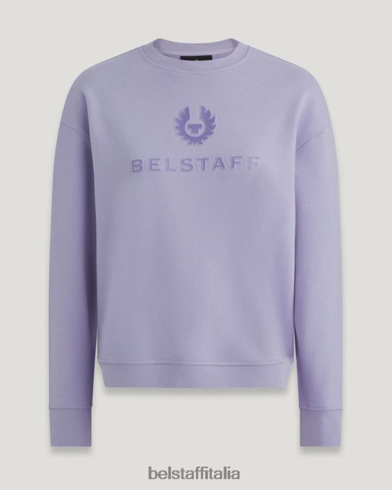 vestiario Belstaff girocollo esclusivo vello di cotone viola donne H2DD6J511