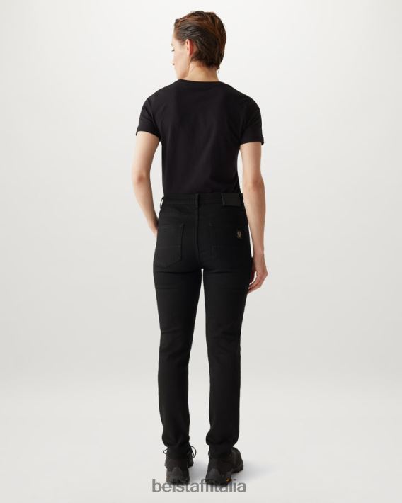 vestiario Belstaff incantesimo jeans attillati denim stretch risciacquato nero donne H2DD6J519