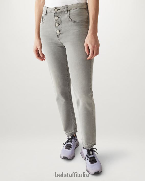 vestiario Belstaff jeans celesti denim lavato grigio argento donne H2DD6J521