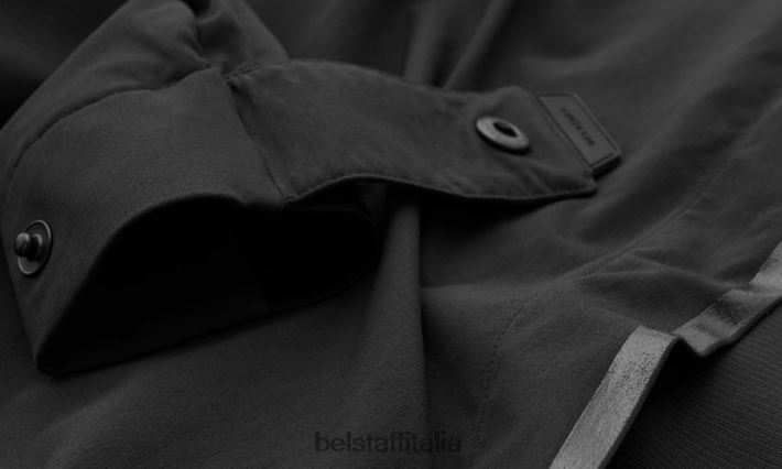 vestiario Belstaff pantaloni a zampa d\'elefante nylon elasticizzato nero donne H2DD6J517