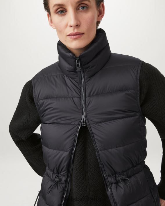 vestiario Belstaff maglione Cameron con scollo a V puro cashmere nero donne H2DD6J516