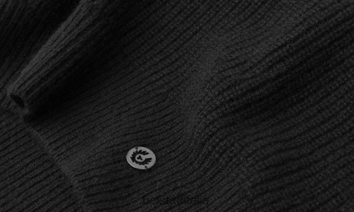 vestiario Belstaff maglione Cameron con scollo a V puro cashmere nero donne H2DD6J516