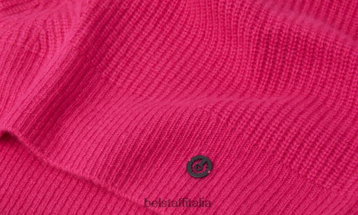 vestiario Belstaff maglione Cameron con scollo a V puro cashmere rosa fucsia donne H2DD6J514