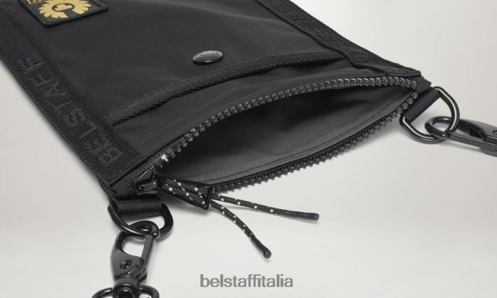 accessorio Belstaff borsa a tracolla guscio di memoria nero uomini H2DD6J367