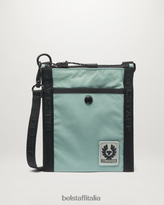 accessorio Belstaff borsa a tracolla guscio di memoria verde acciaio uomini H2DD6J362