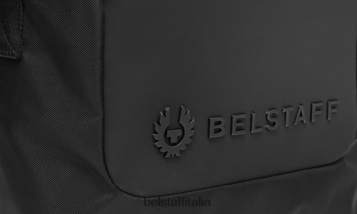 accessorio Belstaff zaino arrotolabile gomma saldata ad ultrasuoni nero opaco uomini H2DD6J368