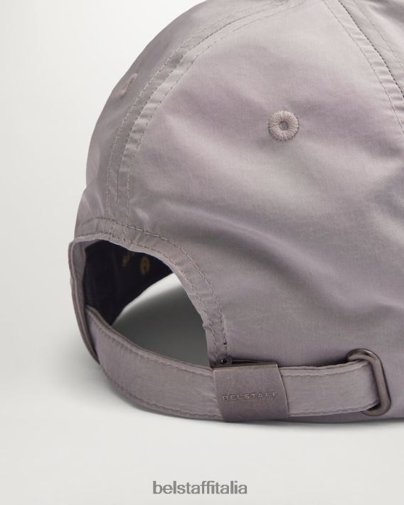 accessorio Belstaff Cappellino con logo fenice conchiglia scintillante argento antico uomini H2DD6J389