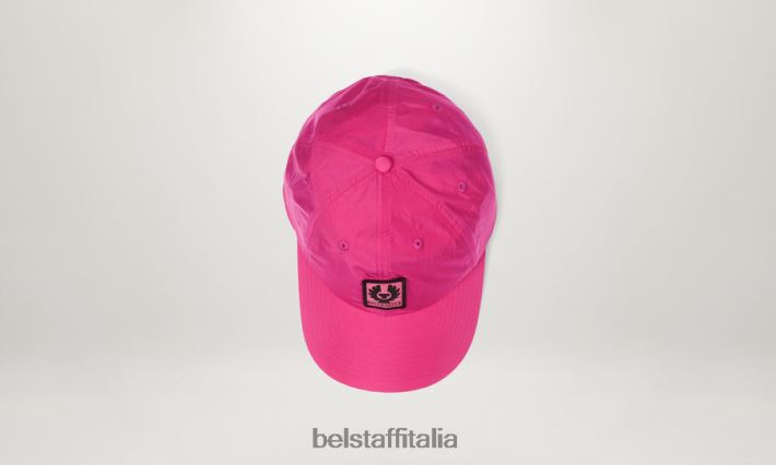 accessorio Belstaff Cappellino con logo fenice conchiglia scintillante rosa fucsia uomini H2DD6J394
