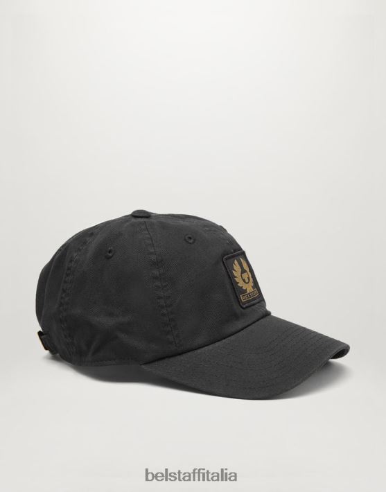accessorio Belstaff Cappellino con logo fenice cotone nero uomini H2DD6J398