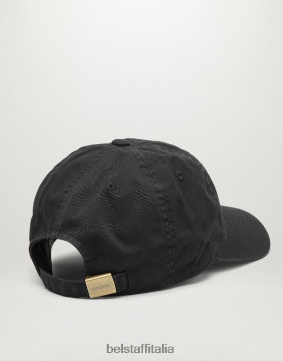 accessorio Belstaff Cappellino con logo fenice cotone nero uomini H2DD6J398