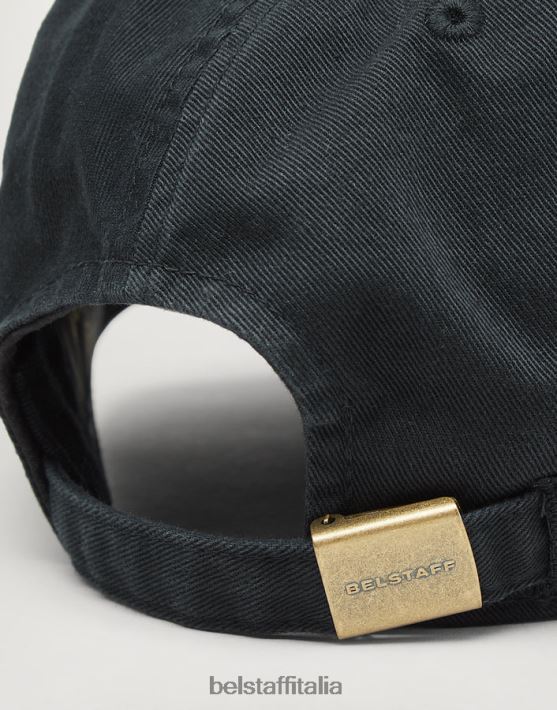 accessorio Belstaff Cappellino con logo fenice cotone nero uomini H2DD6J398