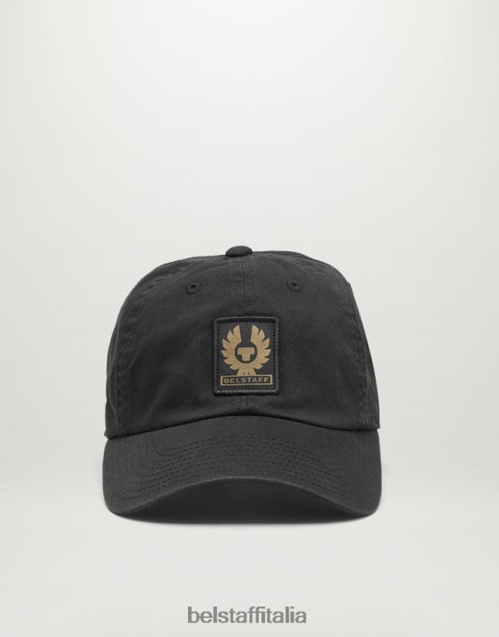 accessorio Belstaff Cappellino con logo fenice cotone nero uomini H2DD6J398
