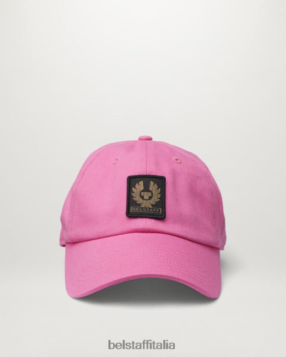 accessorio Belstaff Cappellino con logo fenice cotone rosa quarzo uomini H2DD6J397