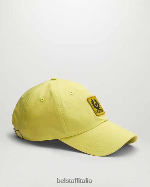 accessorio Belstaff Cappellino con logo fenice guscio di memoria giallo lime uomini H2DD6J393