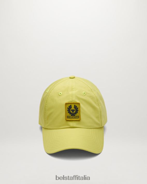 accessorio Belstaff Cappellino con logo fenice guscio di memoria giallo lime uomini H2DD6J393