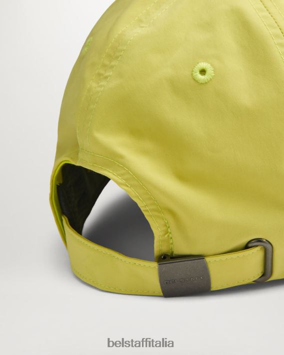 accessorio Belstaff Cappellino con logo fenice guscio di memoria giallo lime uomini H2DD6J393