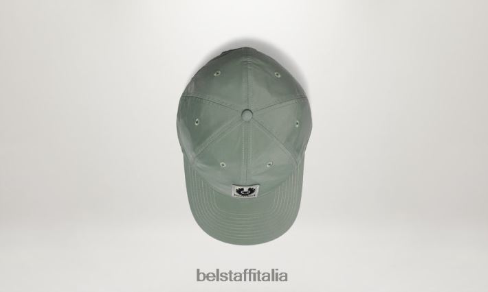 accessorio Belstaff Cappellino con logo fenice guscio di memoria verde acciaio uomini H2DD6J390