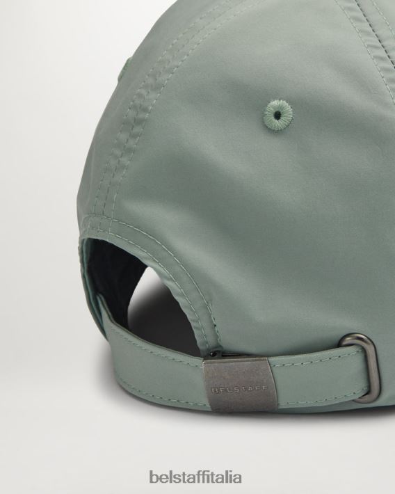 accessorio Belstaff Cappellino con logo fenice guscio di memoria verde acciaio uomini H2DD6J390